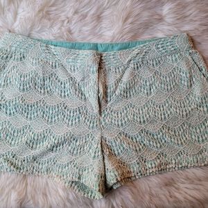 Aqua Lace Shorts